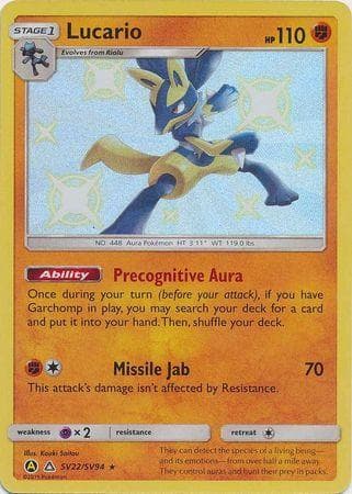 Carta Lucario (SV22/68) do set Destinos Ocultos — Pokémon TCG | Bynx