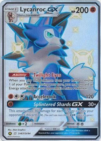 Carta Lycanroc-GX (SV67/68) do set Destinos Ocultos — Pokémon TCG | Bynx
