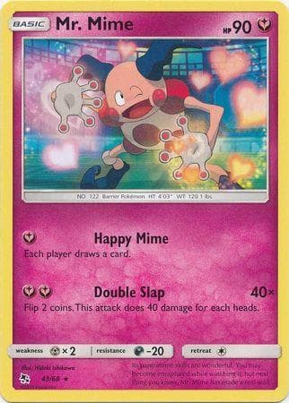 Carta Mr. Mime (43/68) do set Destinos Ocultos — Pokémon TCG | Bynx