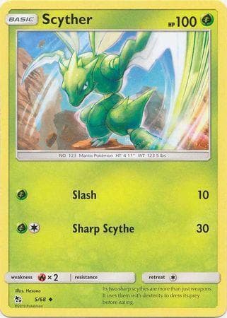 Carta Scyther (5/68) do set Destinos Ocultos — Pokémon TCG | Bynx