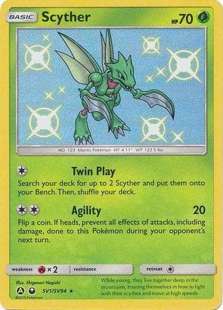 Carta Scyther (SV1/68) do set Destinos Ocultos — Pokémon TCG | Bynx