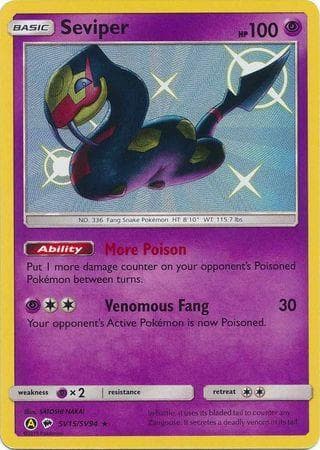 Carta Seviper (SV15/68) do set Destinos Ocultos — Pokémon TCG | Bynx