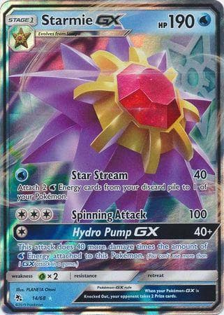 Carta Starmie-GX (14/68) do set Destinos Ocultos — Pokémon TCG | Bynx