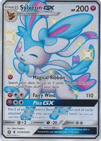 Carta Sylveon-GX (SV76/68) do set Destinos Ocultos — Pokémon TCG | Bynx