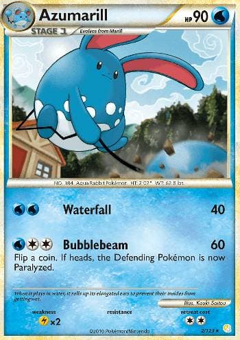 Carta Azumarill (2/123) do set HeartGold SoulSilver — Pokémon TCG | Bynx