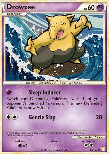 Carta Drowzee (62/123) do set HeartGold SoulSilver — Pokémon TCG | Bynx