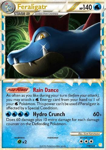 Feraligatr Prime (108/123) — HeartGold SoulSilver