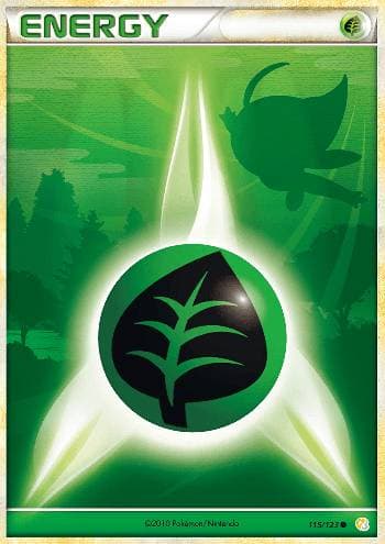 Carta Grass Energy (115/123) do set HeartGold SoulSilver — Pokémon TCG | Bynx