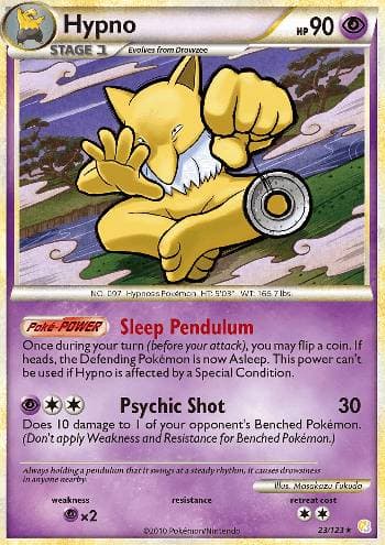 Carta Hypno (23/123) do set HeartGold SoulSilver — Pokémon TCG | Bynx