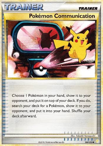 Carta Pokémon Communication (98/123) do set HeartGold SoulSilver — Pokémon TCG | Bynx