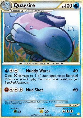 Carta Quagsire (9/123) do set HeartGold SoulSilver — Pokémon TCG | Bynx