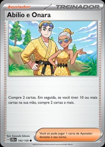 Carta Abílio e Onara / Billy & O — Pokémon TCG | Bynx