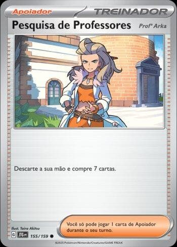 Carta Professor's Research (Professor Sada) (155/159) do set Liga BR — JTG — Pokémon TCG | Bynx