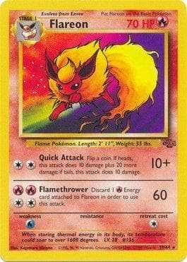 Carta Flareon (19/64) do set Selva — Pokémon TCG | Bynx
