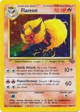 Carta Flareon (3/64) do set Selva — Pokémon TCG | Bynx