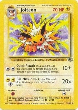 Carta Jolteon (20/64) do set Selva — Pokémon TCG | Bynx