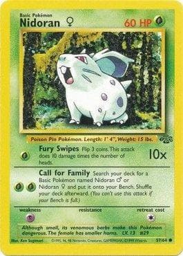 Carta Nidoran Female (57/64) do set Selva — Pokémon TCG | Bynx