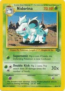 Carta Nidorina (40/64) do set Selva — Pokémon TCG | Bynx