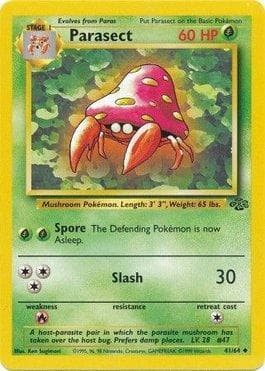 Carta Parasect (41/64) do set Selva — Pokémon TCG | Bynx