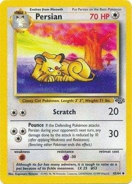 Carta Persian (42/64) do set Selva — Pokémon TCG | Bynx