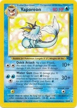 Carta Vaporeon (28/64) do set Selva — Pokémon TCG | Bynx
