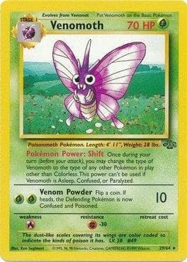 Carta Venomoth (29/64) do set Selva — Pokémon TCG | Bynx