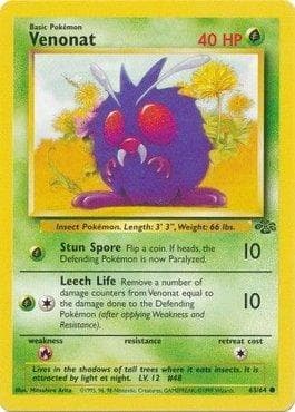 Carta Venonat (63/64) do set Selva — Pokémon TCG | Bynx