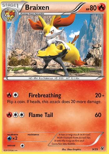 Braixen — Conjunto para Iniciantes Kalos