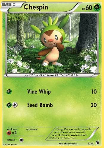 Chespin — Conjunto para Iniciantes Kalos