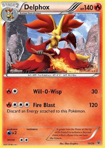 Carta Delphox do set Conjunto para Iniciantes Kalos — Pokémon TCG | Bynx
