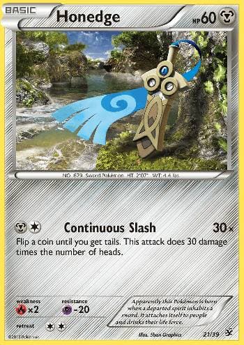 Carta Honedge do set Conjunto para Iniciantes Kalos — Pokémon TCG | Bynx