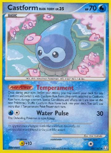 Carta Castform Rain Form (49/146) do set Legends Awakened — Pokémon TCG | Bynx