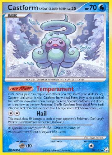 Carta Castform Snow-Cloud Form (50/146) do set Legends Awakened — Pokémon TCG | Bynx