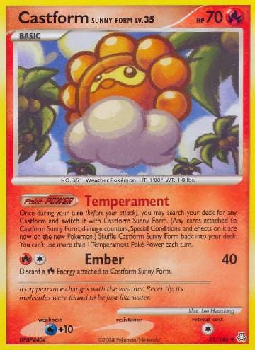 Carta Castform Forma Ensolarada / Castform Sunny Form (51/146) #51 — Pokémon TCG | Bynx