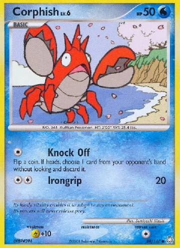 Carta Corphish (89/146) do set Legends Awakened — Pokémon TCG | Bynx