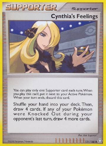Carta Cynthia's Feelings (131/146) do set Legends Awakened — Pokémon TCG | Bynx