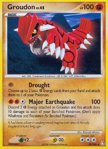 Carta Groudon (29/146) do set Legends Awakened — Pokémon TCG | Bynx