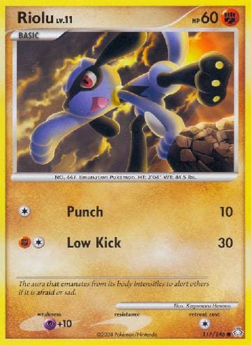 Carta Riolu (117/146) do set Legends Awakened — Pokémon TCG | Bynx