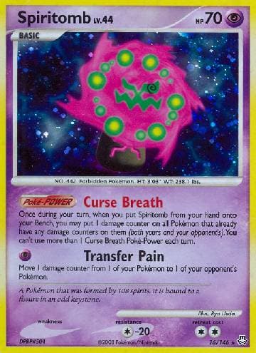 Carta Spiritomb (16/146) do set Legends Awakened — Pokémon TCG | Bynx