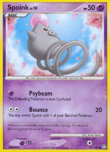 Carta Spoink (121/146) do set Legends Awakened — Pokémon TCG | Bynx