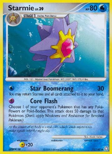 Carta Starmie (71/146) do set Legends Awakened — Pokémon TCG | Bynx