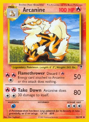Arcanine (36/110) — Legendary Collection