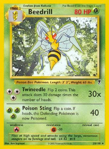 Carta Beedrill (20/110) do set Legendary Collection — Pokémon TCG | Bynx