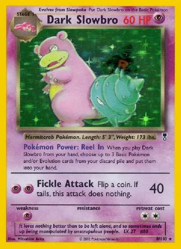 Carta Dark Slowbro (8/110) do set Legendary Collection — Pokémon TCG | Bynx