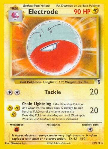 Carta Electrode (22/110) do set Legendary Collection — Pokémon TCG | Bynx