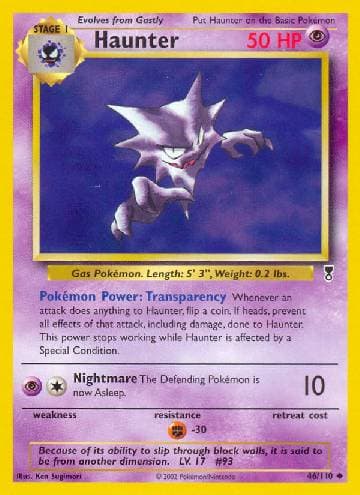 Carta Haunter (46/110) do set Legendary Collection — Pokémon TCG | Bynx
