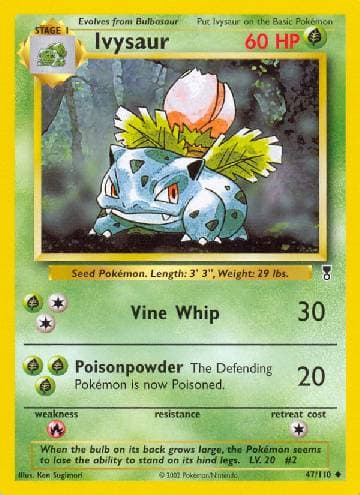 Carta Ivysaur (47/110) do set Legendary Collection — Pokémon TCG | Bynx