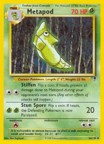 Carta Metapod (54/110) do set Legendary Collection — Pokémon TCG | Bynx