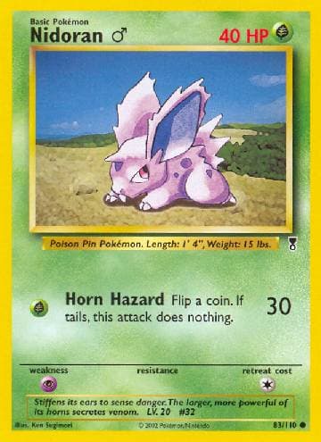 Carta Nidoran Male (83/110) do set Legendary Collection — Pokémon TCG | Bynx