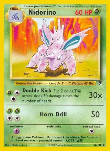 Carta Nidorino (56/110) do set Legendary Collection — Pokémon TCG | Bynx
